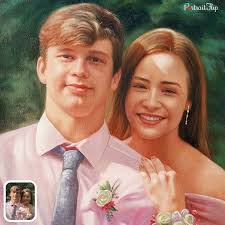 Couple Acrylic Portraits