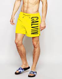 Calvin Klein Intense Power Swim Shorts At Asos Com Mens Swimwear Shorts Mens Swimwear Mens Casual Dress Outfits