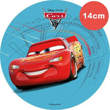 Da ich grad einfach fertig bin, weil ich stunden dafür gebraucht habe. Mini Tortenaufleger Esspapier Cars Lightning Mc Queen 14cm
