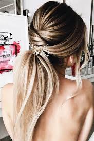 Wedding hairstyles for long thin straight hair need special attention. P I N T E R E S T Maggie875 Wedding Hair Trends Bridal Ponytail Hair Styles