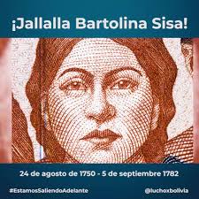 Rendimos homenaje a Bartolina Sisa, heroína del #AbyaYala, en su natalicio.  Mujer aguerrida, estratega y combatiente, dirigió el ejército indígena  contra los opresores coloniales en la revolución de ...