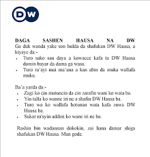 Maybe you would like to learn more about one of these? Dw Hausa Facebook