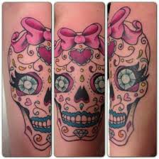 Pin By Emmie Schwartz On Ink Piercings Sugar Skull Tattoos Skull Tattoo Girly Tattoos