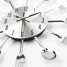 Deep orange color kitchen wall clock. Hot Sale Metal Kitchen Wall Clock Creative Quartz Wall Art Cutlery Mounted Clocks Modern Design Home Decorative Horloge Murale Horloge Murale Horloge Murale Designkitchen Wall Clock Aliexpress