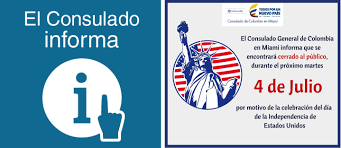 A partir de entonces se convirtió en uno de los grupos insurgentes más persistentes de colombia. El Consulado De Colombia En Miami No Tendra Atencion Al Publico El Proximo 4 De Julio De 2017 Dia De La Independencia De Los Estados Unidos Consulado De Colombia En Miami