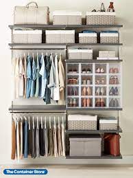 This space saving shelving unit features 5 shelves and garment rod for hanging garments. Whether Its Socks Shirts Shoes Or Slacks We Have The Solution Shop Our Closet Organi Closet Makeover Clothes Storage Organizer Storage Closet Organization