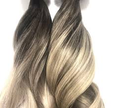 Ombre hair extensions are quite different from other extensions as they intend to cover more than one color. Rooted Ombre Remy Hair Extensions Vhb