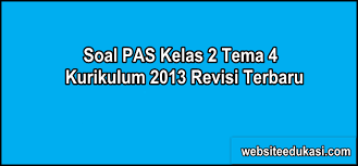 Soal Pas Kelas 2 Tema 4 K13 Dan Kunci Jawaban Websiteedukasi Com