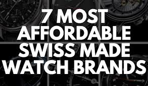Our Picks 7 Affordable Swiss Watch Brands Gracious Watch Swiss Watch Brands Watch Brands Swiss Made Watches