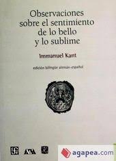 Kant Observaciones Sobre El Sentimiento De Lo Bello Y Lo Sublime Sentimientos Libros Observacion