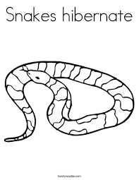 Hibernation coloring page from cartoon bears category. Snakes Hibernate Coloring Page Twisty Noodle