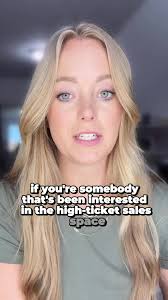 If you're somebody that's been interested in the high-ticket sales spa...