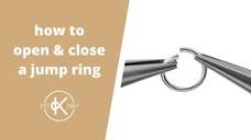 How To Open & Close A Jump Ring | Kernowcraft - YouTube