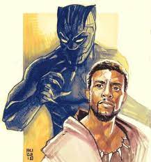 No doubt aided by the fact that lead actor chadwick boseman is a student of the martial arts, the action is sleeker looking and faster than most traditional action. Chadwick Boseman Is Black Panther Aurelio Lorenzo Black Panther Drawing Black Panther Marvel Black Panther