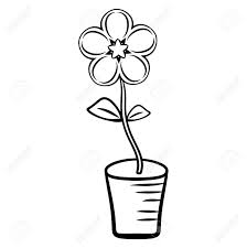 Here presented 53+ summer drawing for kids images for free to download, print or share. Flower In A Pot Bloom Spring Summer Season Home Decoration Royalty Free Cliparts Vectors And Stock Illustration Image 137240023