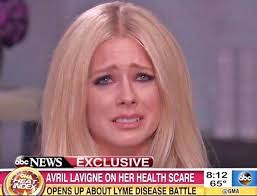 Avril Lavigne Cries Over Lyme Disease Nightmare The Worst Time Of My Life Lyme Disease Lyme Disease Awareness Lyme