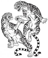 Black And White Japanese Tiger Tattoo Designs Succulent Illustration In 2020 White Tattoo Tiger Tattoo Design Japanese Tiger Tattoo