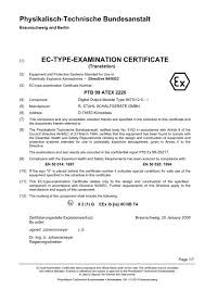 What does ptb stand for? Ptb 99 Atex 2220 R Stahl