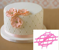 Simple Birthday Cake Decorating Ideas For Adults Quilting Diamond Embosser Cutter Quilted Cake Simple Wedding Cake Cake Decorating