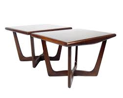 Mid Century Modern Adrian Pearsall Side Tables By Stonesoupology Walnut Side Tables Kroehler Furniture Mid Century Modern
