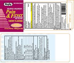 Rugby Pain Fever Acetaminophen Oral Solution