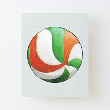 (haikyu!!, volleyball) is a japanese shonen manga series written and illustrated by haruichi furudate. Haikyuu Roter Und Gruner Volleyballball Aufgezogener Druck Von Teeworthy Redbubble