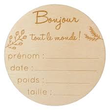 Carte en Bois à Compléter Bienvenue et Bonjour pour Bébé - Plaque de  Naissance Personnalisée avec Prénom, Poids, Taille et Date - Idée Cadeau  Souvenir Unique Personnalisable pour Nouveau-né : Amazon.fr: Produits