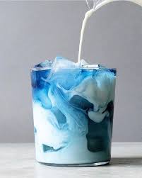 Iced Butterfly Pea Latte Butterfly Pea Flower Tea Flower Tea Tea Latte