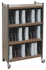 Mobile Cabinet Style Chart Rack 30 Binder Capacity