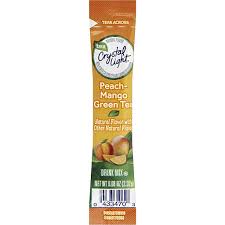 Crystal Light On The Go Sugar Free Peach Mango Green Tea Powdered Drink Mix Low Caffeine 0 08 Oz Packet Shop Goodwin Sons