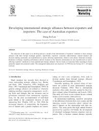 Imports are any resources, goods, or services that producers in one country sell to buyers in another country. Pdf Developing International Strategic Alliances Between Exporters And Importers The Case Of Australian Exporters