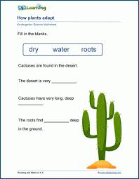 Check spelling or type a new query. How Plants Adapt Worksheets K5 Learning