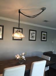 Swag Cluster Chandelier Off Center Ceiling Light Dining Room Etsy In 2020 Dining Room Lighting Ceiling Lamp Dining Room Dining Room Ceiling
