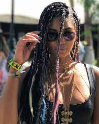 26 Festival Hairstyles Ideal For Channelling Your Inner Coachella Goddess Chic Hairstyles Chanel Iman Box Braids Hairstyles