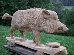 Der Sauensager Holz Schnitzen Kettensagekunst Baum Schnitzen