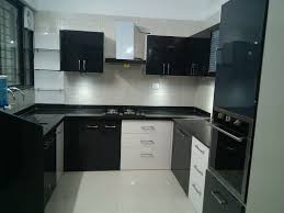 Black And White Kitchen Ideas Small C Shaped Modular Kitchen Black White Kitchen Acrylic Kitchen Tall Unit Provision Fo Modern Kitchen Cabinet Design Kitchen Trolley Design Elegant Kitchens