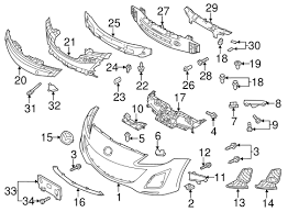Bumper Components Front For 2012 Mazda 3 Quirkparts