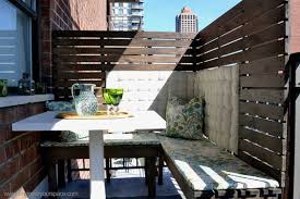 Pallets Can Be Reused To Create A Wall Around An Apartment Balcony For Privacy Apartment Patio Dining Booth Outdoor Balcony