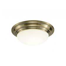 Feit electric string light sets are available in color changing or classic white in a variety of lengths to suit your needs. Traditional Antique Brass Flush Bathroom Ceiling Light W Opal Shade