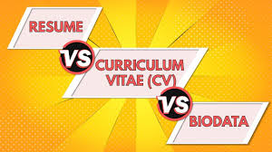 Resume Vs Curriculum Vitae Vs Biodata Differences Between A Resume Cv And Biodata Animated Youtube