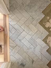 House Sneak Peek Herringbone Marble Floor Flooring Herringbone Floor