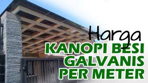 Besi hollow 4×4 (1,2) zincalume 0.35mm. Harga Kanopi Besi Galvanis Besi Hollow 08788 5436 149 0812 1932 6162 Pak Yanto Smart Technic Youtube