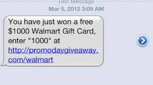 Walmart does not offer gift cards via text messages, phone calls, online advertisements on websites that are not a walmart.com site, or through social media sites for likes or sharing a post. New Texting Scam Promises 1 000 Walmart Gift Card Ksl Com