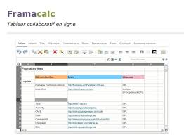 Framacalc Tableur En Ligne Libre Et Collaboratif Periodic Table Inbox Screenshot