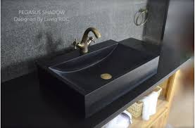 They can also become the focal point on your vanity and a unique design feature. 600mm Black Granit Stone Bathroom Basin Pegasus Black
