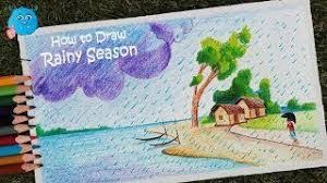 Today's video is 「very easy ! Image Result For Easy Rainy Season Drawing For Kids Drawing For Kids Drawings Rainy Season