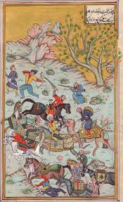 Regal Persian Miniature Art Panosundaki Pin