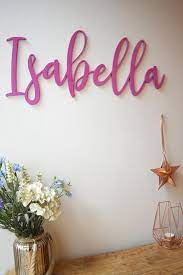 Nursery Decor Nursery Name Sign Nursery Wall Art Wooden Letters Custom Wood Sign Calligraphy Kids Gift Bedroom Decor Personalised Sign Nursery Signs Nursery Name Name Signs
