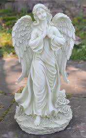 Prayerful Outdoor Angel Garden Statue Buy Angel Garden Statues Here Over Two Feet Tall 24 H Garden Angels Angel Garden Statues Outdoor Angel Statues