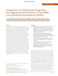 And joe gould's secret has become a legendary joseph mitchell came to new york city in 1929 from a small farming town called fairmont, in the. Development Of A High Density Linkage Map And Tagging Leaf Spot Resistance In Pearl Millet Using Genotyping By Sequencing Markers